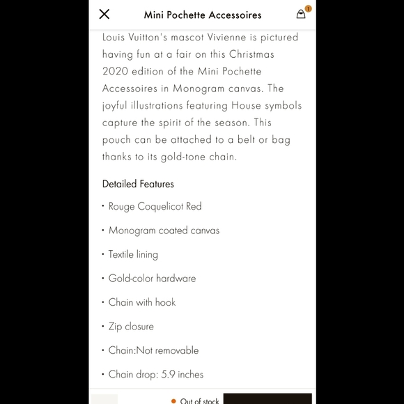 BRAND NEW Louis Vuitton Vivienne Mini Pochette - Picture 9 of 9